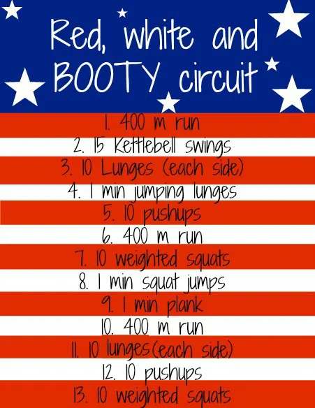 Friday Faves 7.1 | Red, white and booty circuit