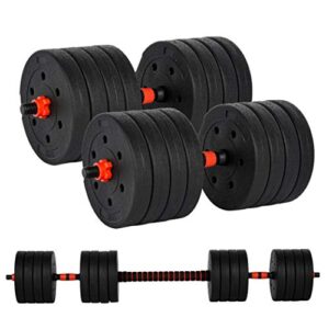 Adjustable Dumbbells Barbell Sets Weights 22/44/66/88/110 Pound for Men Women Home Gym Fitness (I-110 lb) - Image 1
